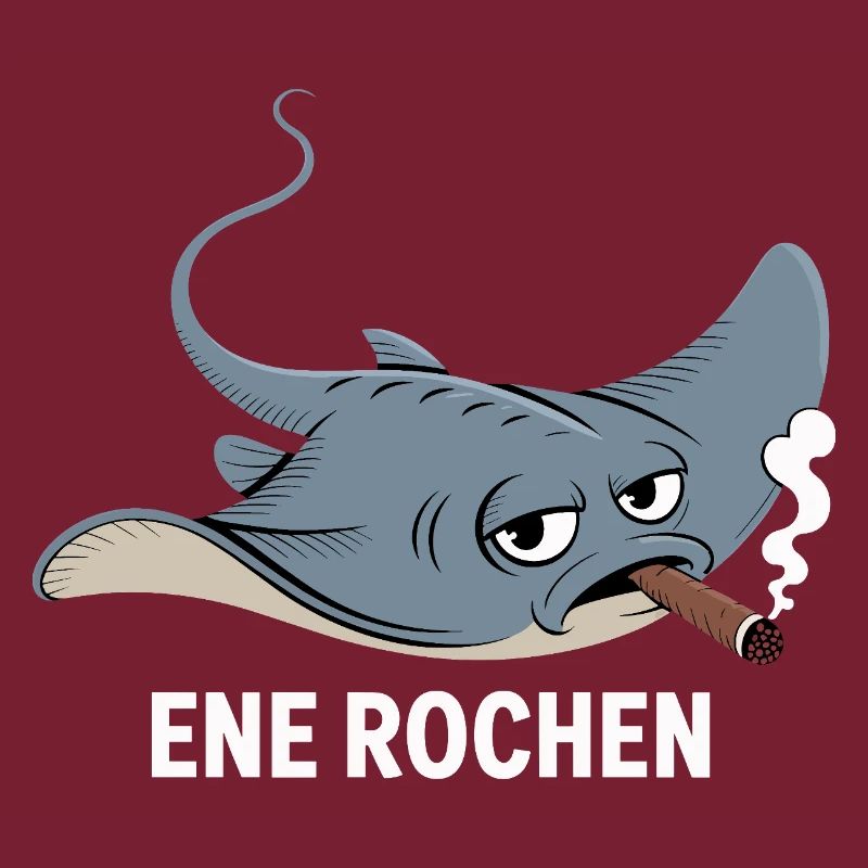 Ene Rochen Raucher Spruch Zigarette Kippe Rauchen