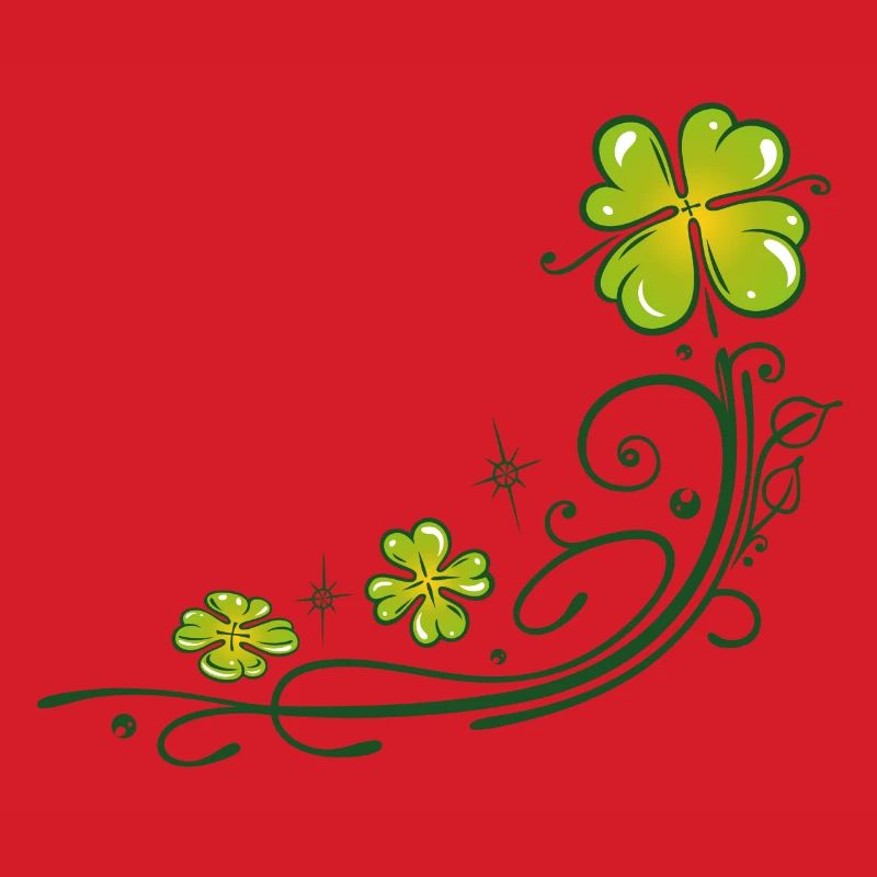 St. Patricks Day. Four leaf clover. St Paddys Day.