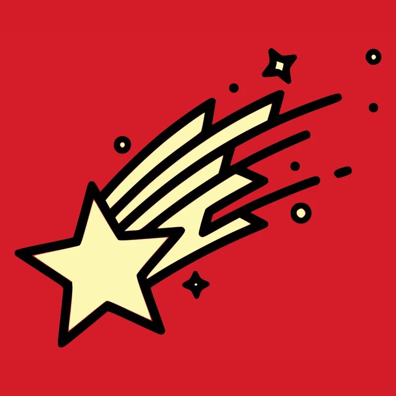  Sternschnuppe Komet Comic