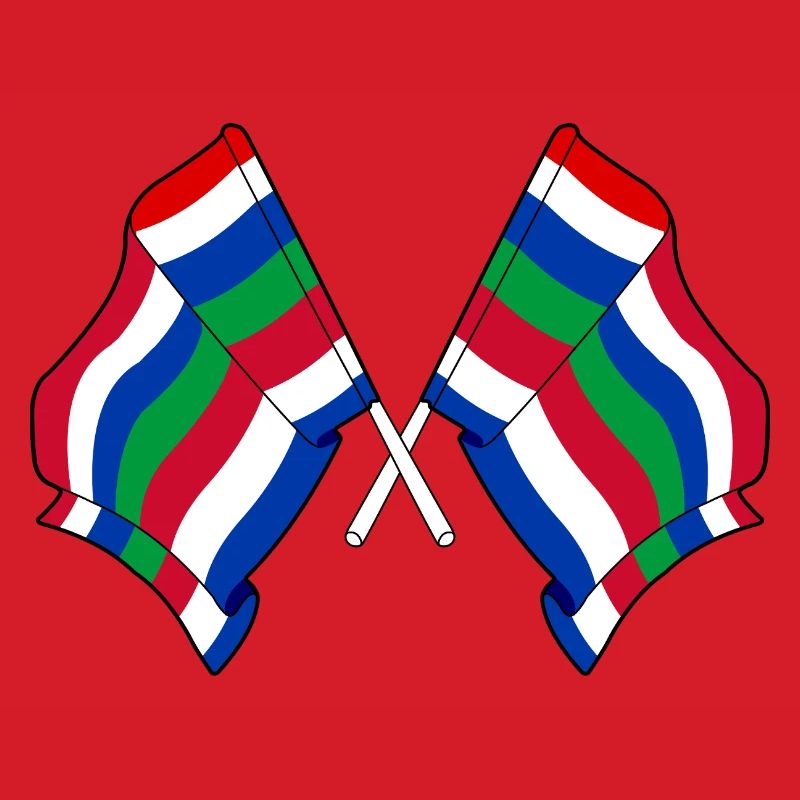 Drapeaux de Schier croisés – Fierté de l’île
