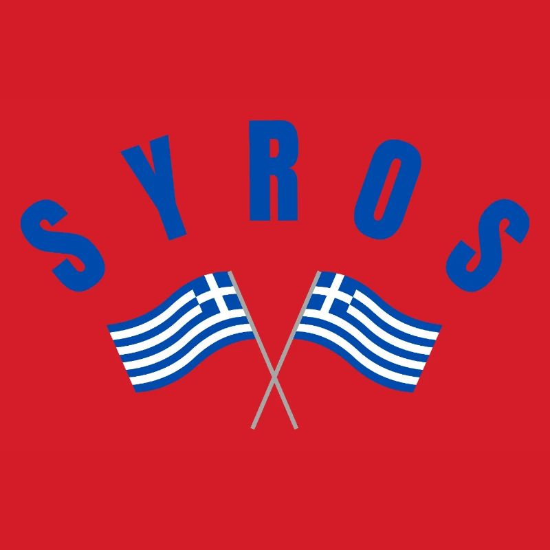 Drapeaux grecs de Syros