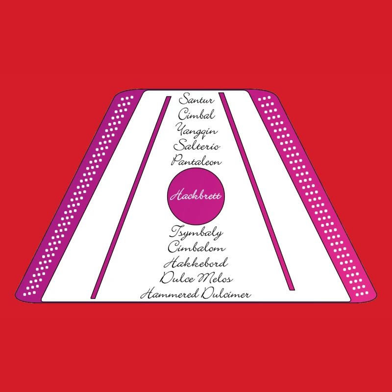 dulcimer pourpre rose