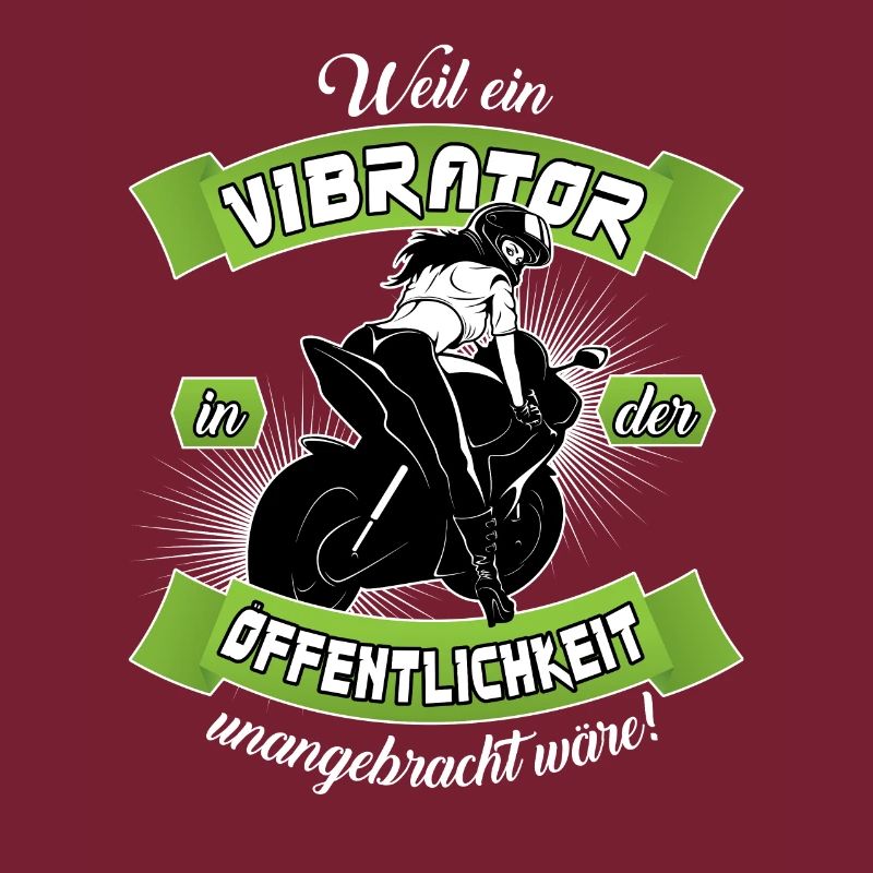 Bikergirl mit Vibrator