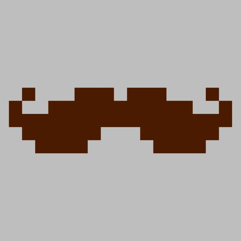 8bit pixel moustache