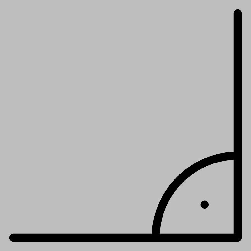 Icône de mathématiques - angle droit