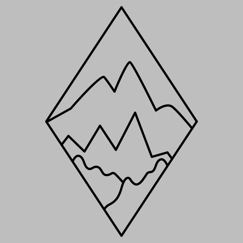 BOHO Diamond landscape with mountains and scenery