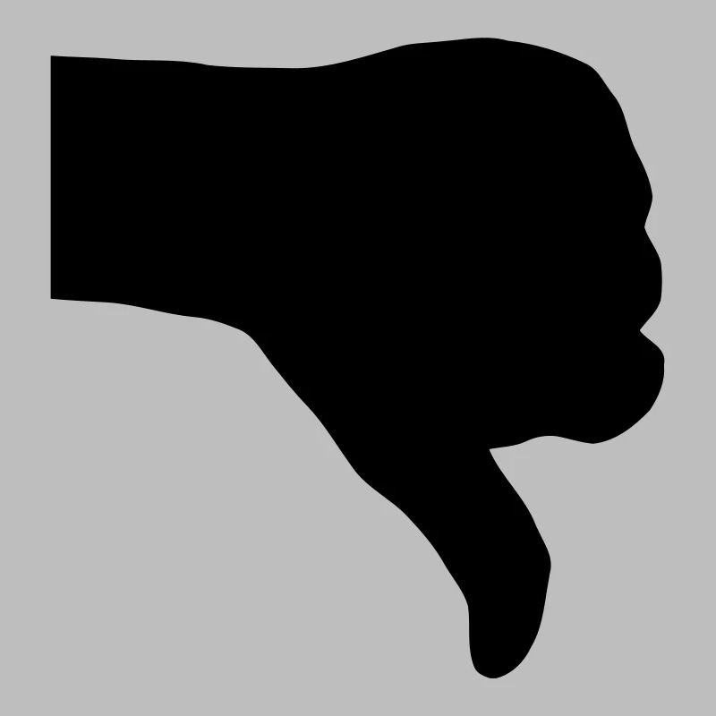 thumb down