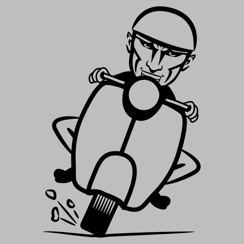 motorroller rasen witzig