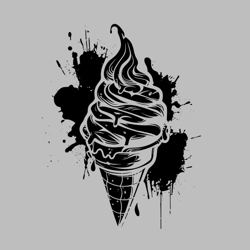 Cornet de crème glacée glace molle