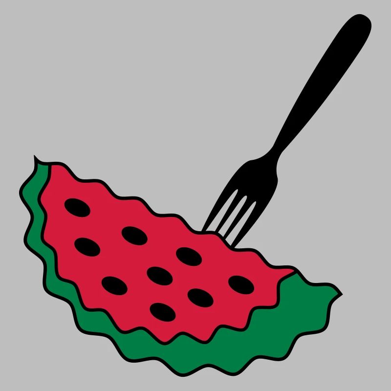 Melon with fork