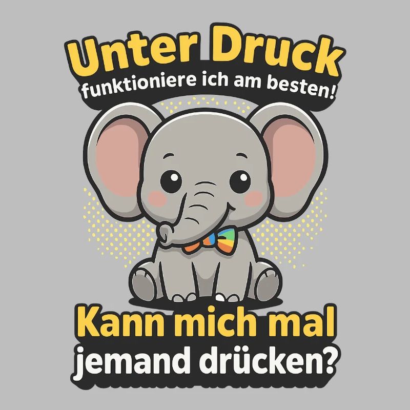 Under pressure elephant, cuddle me saying