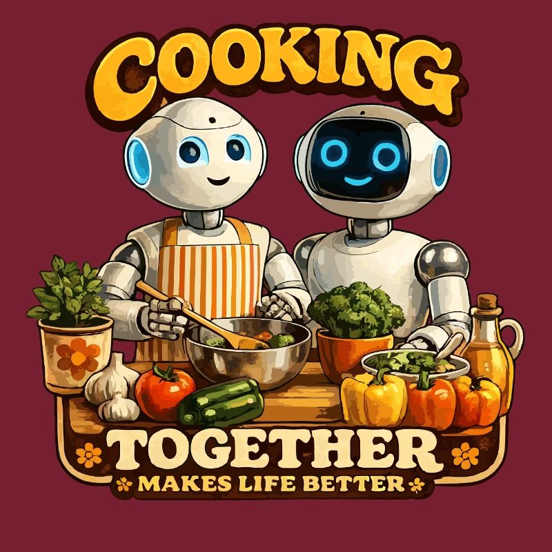 Roboter kochen gemeinsam