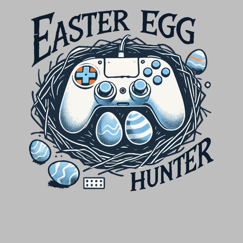 Conception de manette de chasse aux œufs de Pâques de jeu