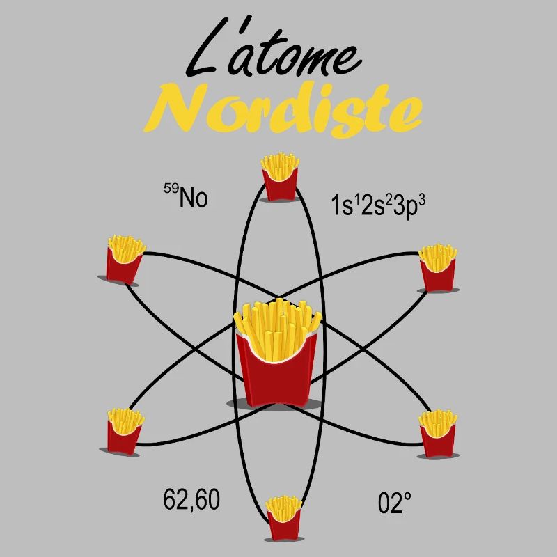 Nördliches Atom Geschenk Ch'ti Science Pride Emblem