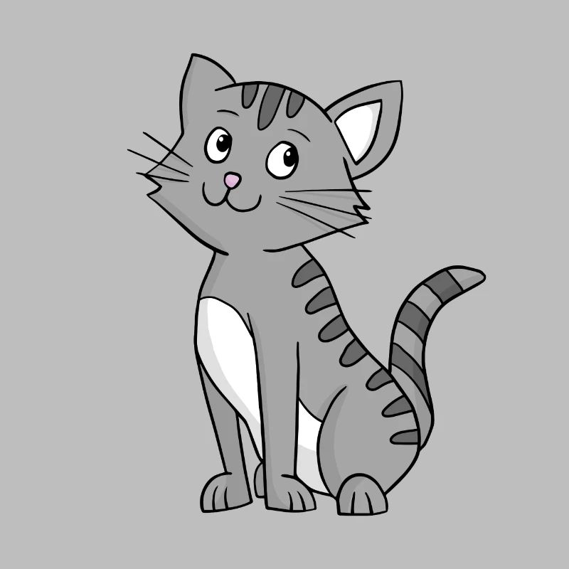 Graue Katze
