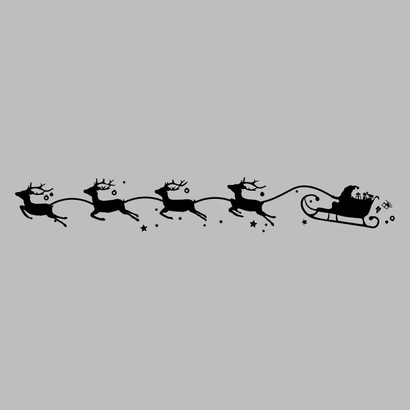 Weihnachten - Schlitten Elche