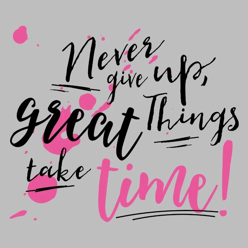 Never give up