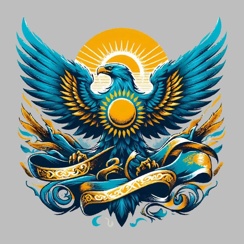 Kazakhstan Eagle Flag Flag Dynamic Gift