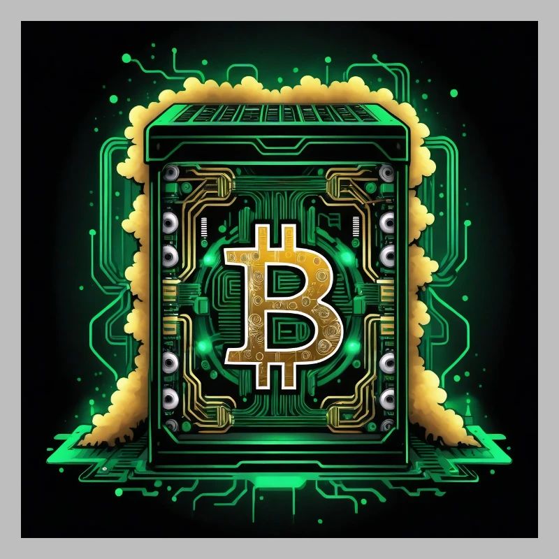 Bitcoin Krypto Crypto to the Moon Geschenk CPU