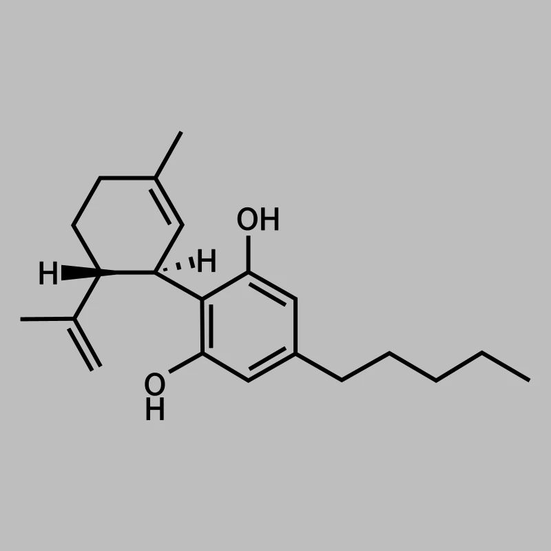 CBD Strukturformel Single