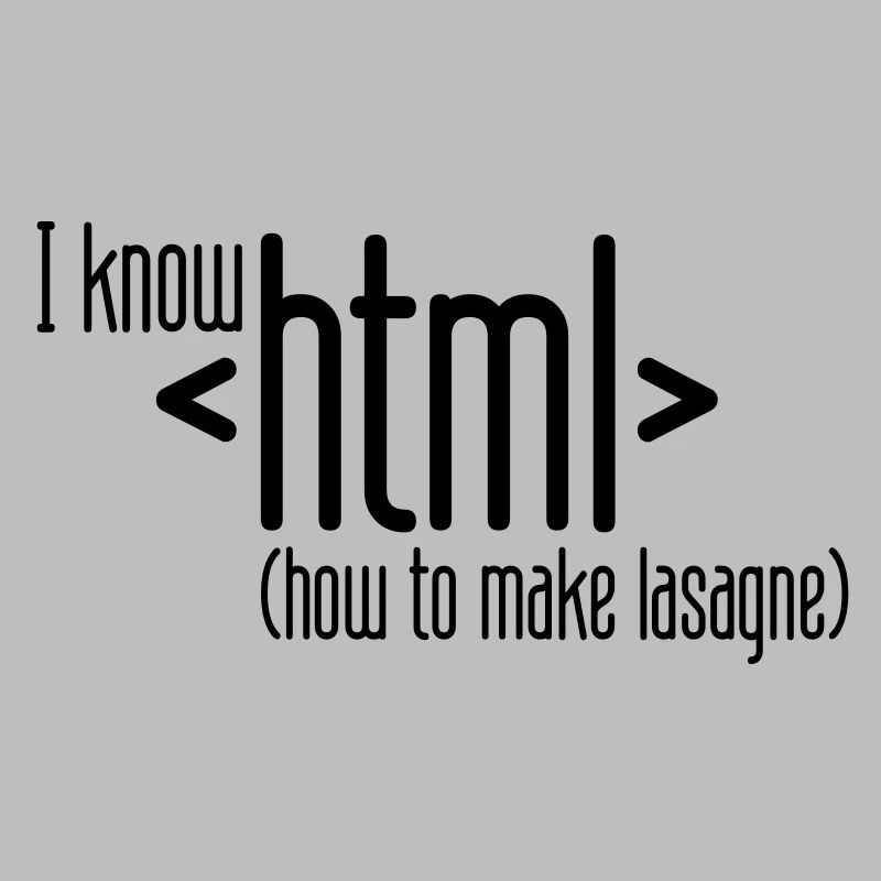 I know HTML