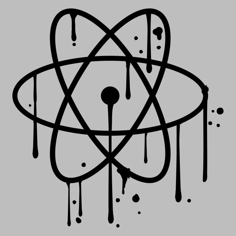 graffiti drops spray atom symbol symbol cool kr