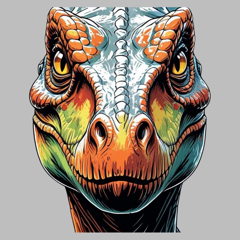 Prehistoric Force – Dino Face Vector