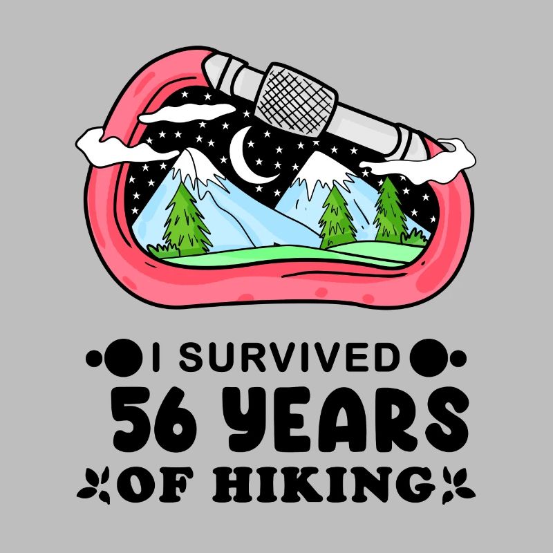 Mountain Wanderer 56th Birthday 56 years old Gift