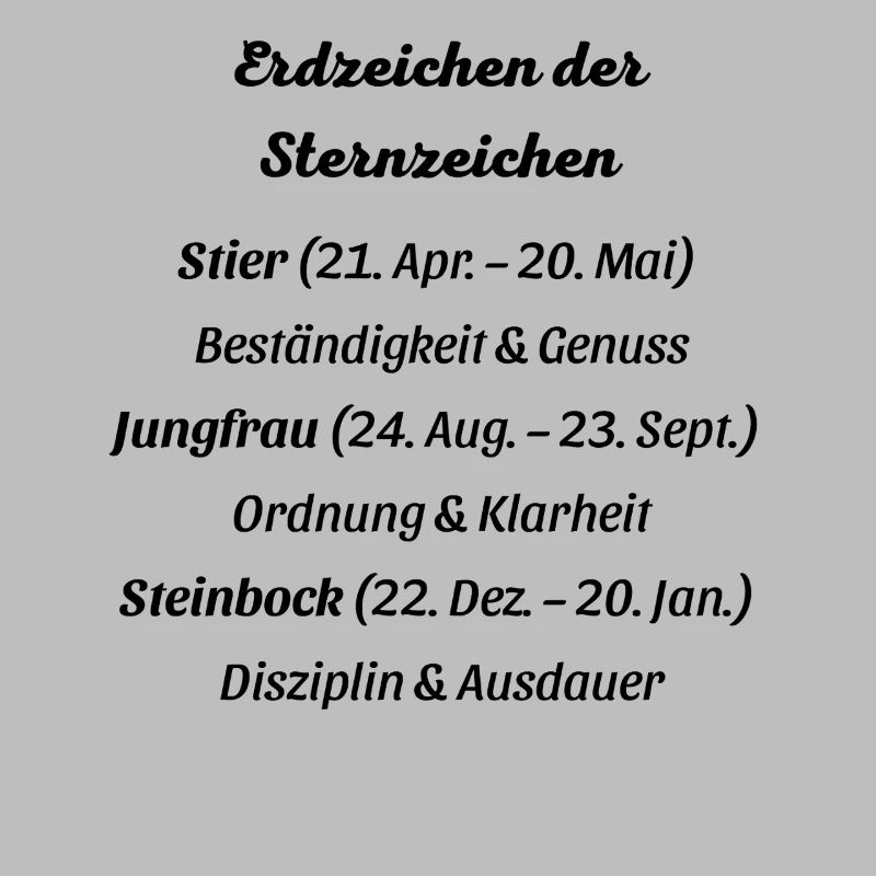 Erdzeichen_der_Sternzeichen