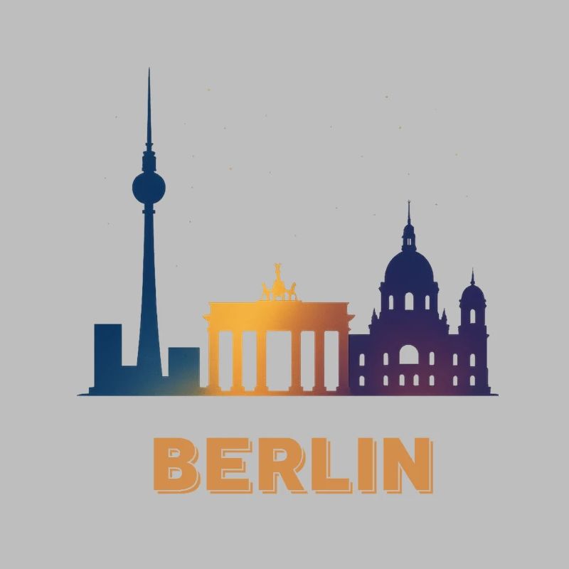 Berlin Skyline Gradient