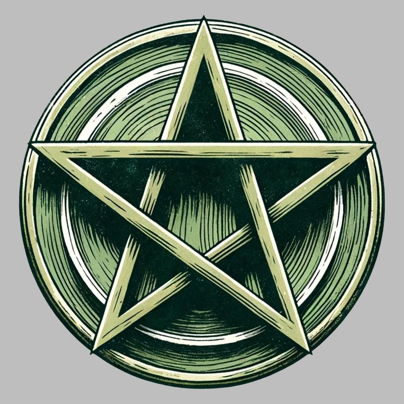 Emerald Pentagram Crest