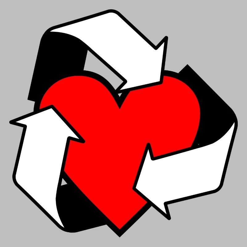 Réutiliser l’amour avec des flèches blanches de cœur