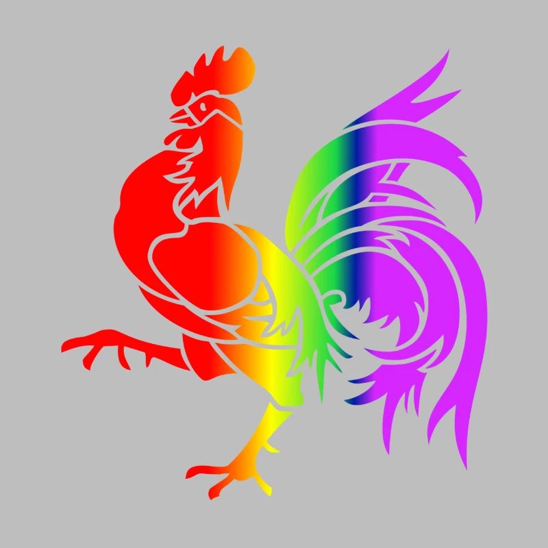 Bunter Regenbogenhahn