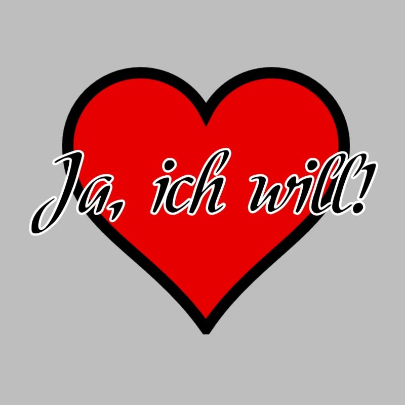 Ich will Heirat Hochzeit Ehe Antrag Liebe Geschenk