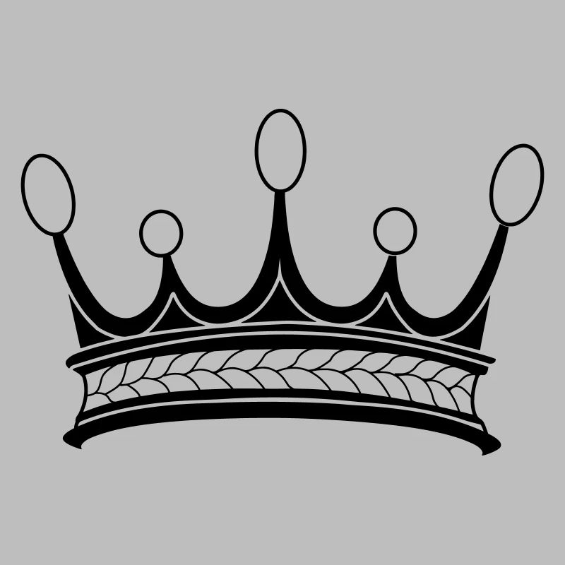 Couronne cinq perles image d’ombre transparente