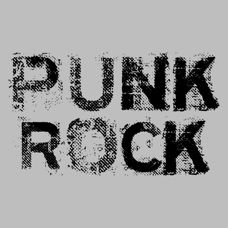Punk Rock distressed bold logo