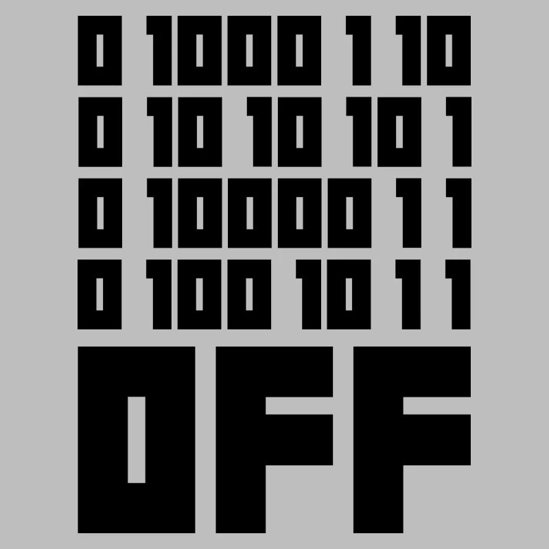Binary Code F**k OFF – Nerd Humor & Geek Code