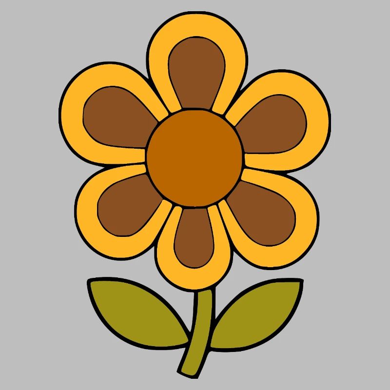 70s Flower Pattern Retro