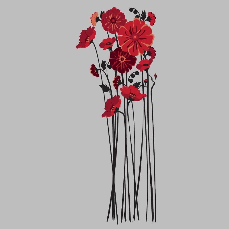 Illustration de fleurs de galets