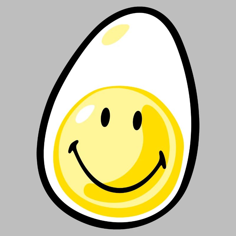 Smiley Hardboiled Egg
