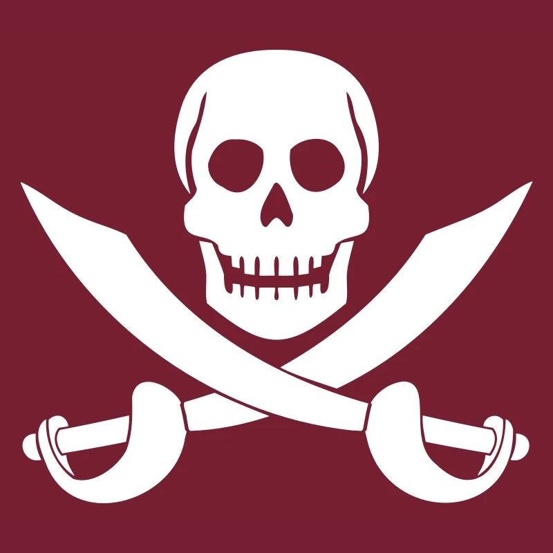 Crâne de pirate Sabre épées squelette crâne