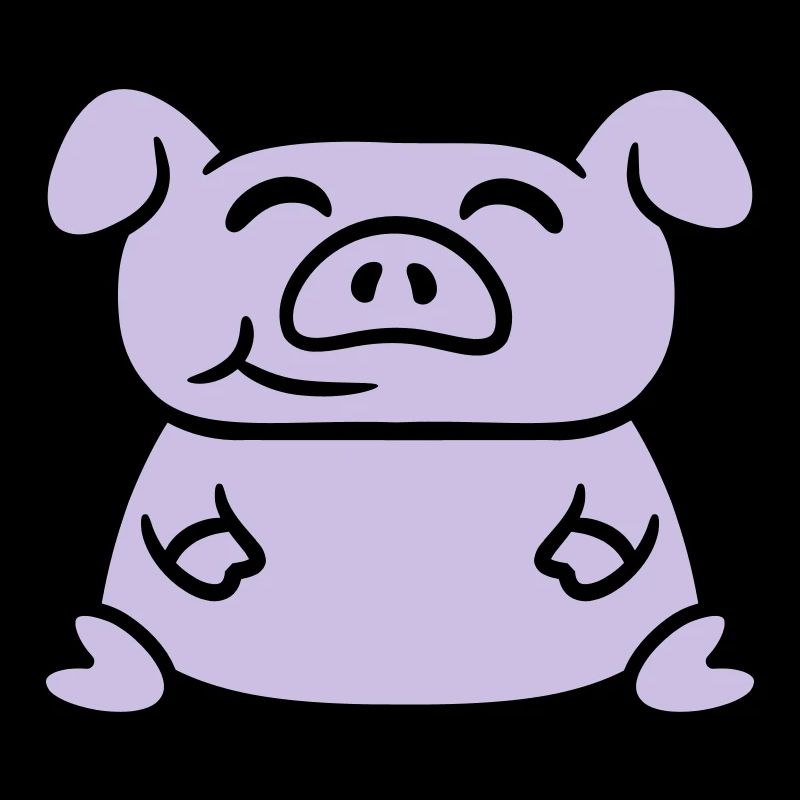 Assis Cochon Amour Petit Cochon Mignon