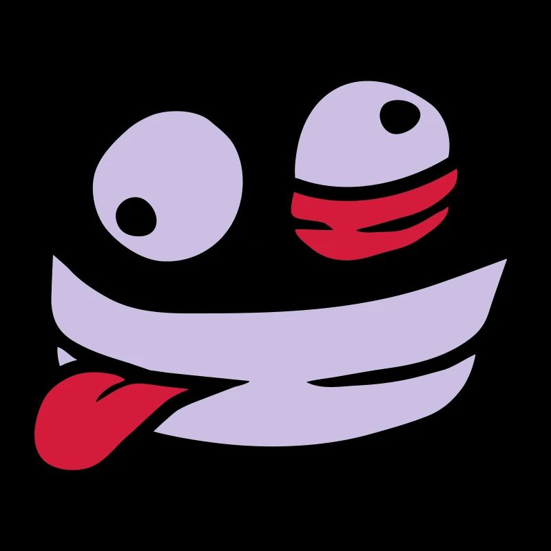 Verrücktes Gesicht wahnsinnig