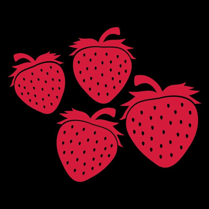Erdbeeren Muster Design