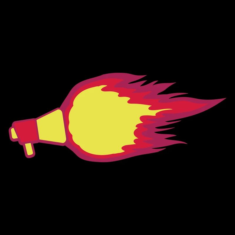 Symbole du mégaphone Fire Flame