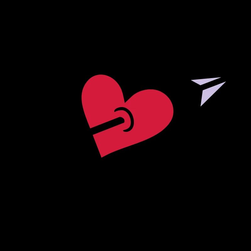 Pfeil durch Herz geschossen