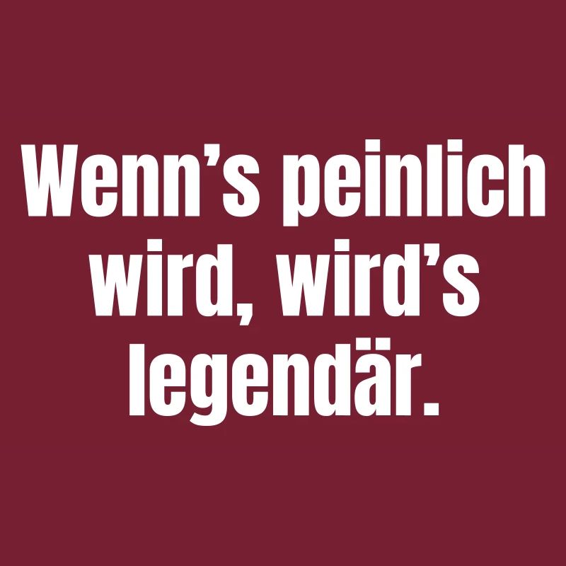 Quand cela devient embarrassant, cela devient légendaire.