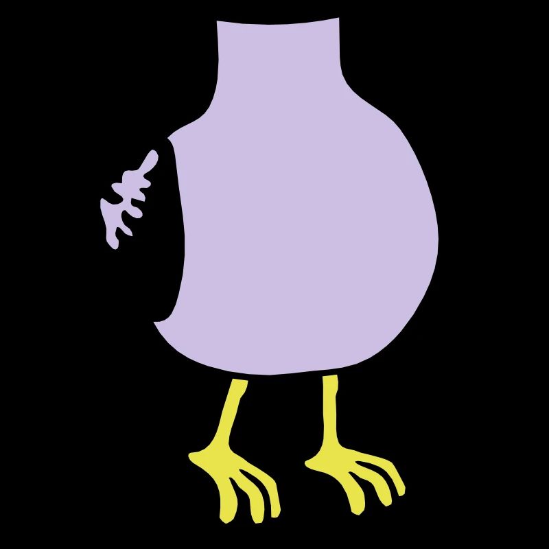 Mouette sans costume de tête