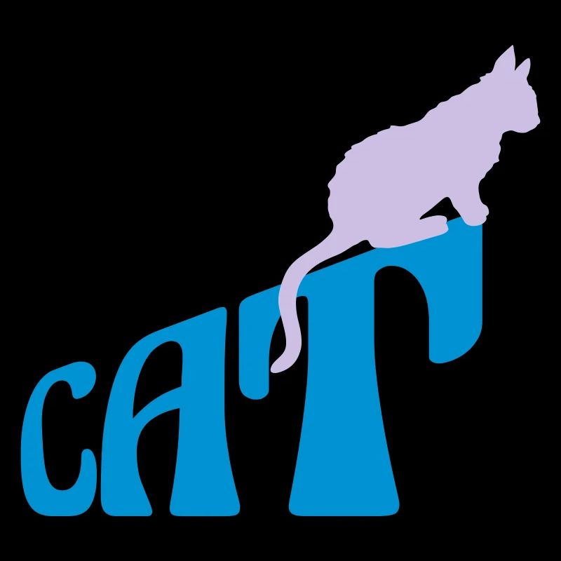 Texte Logo de l’animal de compagnie Cat