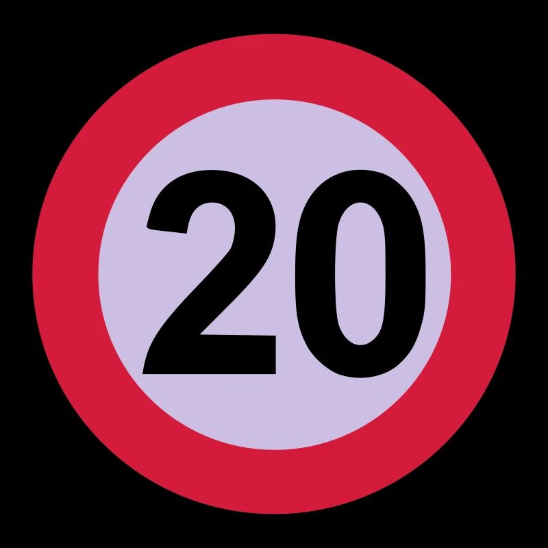 20 Anniversaire signe de la circulation